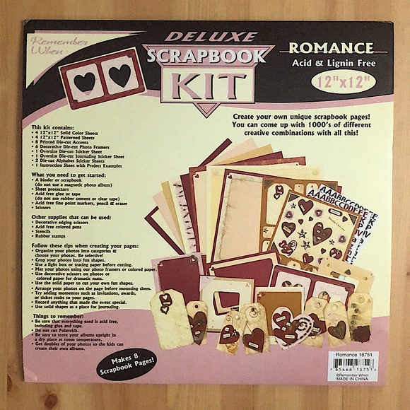 Remember When Scrapbook Kit - Romance, 12x12 - Picture 2 of 4